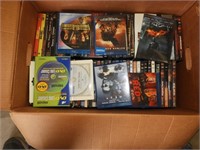 Box of action DVD's