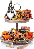 4 Pieces Halloween Tiered Tray Decor Set,
