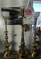 3 Brass Lamps, Dr Pepper Clock, Brett Weston