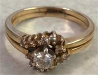 MM- 14K Yellow Gold Diamond Ring