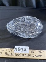 Crystal Egg Candy Dish / Trinket Box