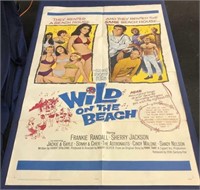 Vintage Wild On The Beach Movie Poster