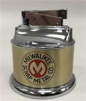 Vintage Milwaukee Scrap Metal Co. Table Lighter