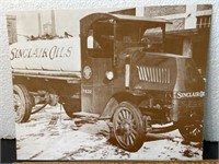 Vintage Sinclair Oil truck picture. Frame.