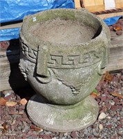 Round Cast Concrete Planter