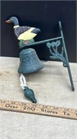 Cast-iron Bell with a Duck Hanging Ornament