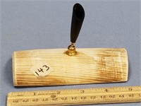 Mammoth ivory pen holder 5" long        (f 16)