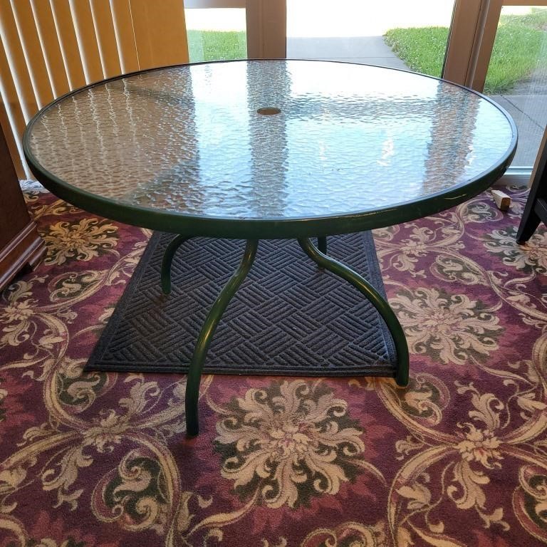 Glass Patio Table