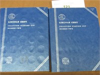 2 pc Lincoln cent collection books
