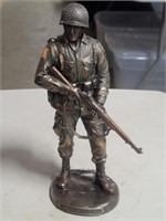 "Honor & Courage" Labeled Soldier Sculpture