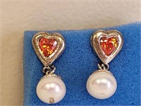 PAIR OF CULTURED PEARL EARRINGS