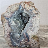 Geode That Has Been Cut Open, About 6" x 5"