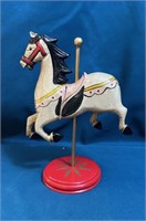 Painted Wooden Carousel Horse