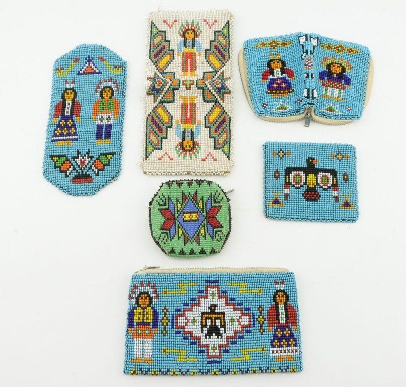 Vintage Group Native American Beaded Items #1