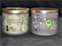 2 BATH AND BODY WORKS - COCONUT MACAROON AND