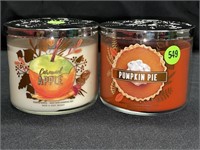 2 BATH AND BODY WORKS - PUMPKIN PIE AND