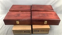 (6) S&W Wooden Display Boxes