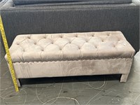 Tufted Bench Blanket Box Bed Front