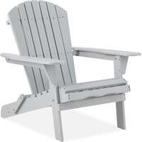 B3316 Wooden Accent Folding Adirondack Chair