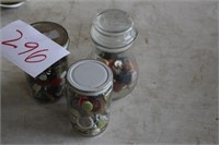 3 JARS OF OLD BUTTONS