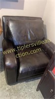 Bonded leather chair- has some scratches on arm