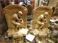 "The Thinker" bookends, cast, 5.5"