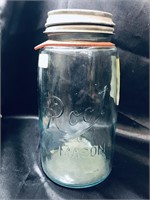 VINTAGE "ROOT" MASON JAR W/ ZINC LID