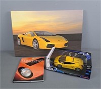 Lamborghini Canvas Print, Book & Car