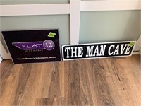 Man cave metal signs