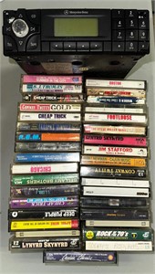 Rock cassette tapes and car stereo