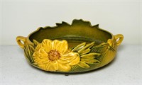 Roseville USA 429 8,Orange Water Lily Console Bowl