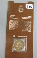 1976 Canadian Olympic $100 Dollar Gold Coin (14KT)