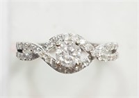 43R- 14k white gold diamond ring -$4,503