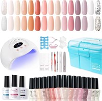 Candy Lover Gel Nail Kit with 72W UV Nail Light,