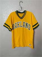 Vintage Sand Knit Oakland A’s Jersey