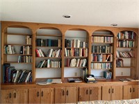 Books on Shelf in Living Room