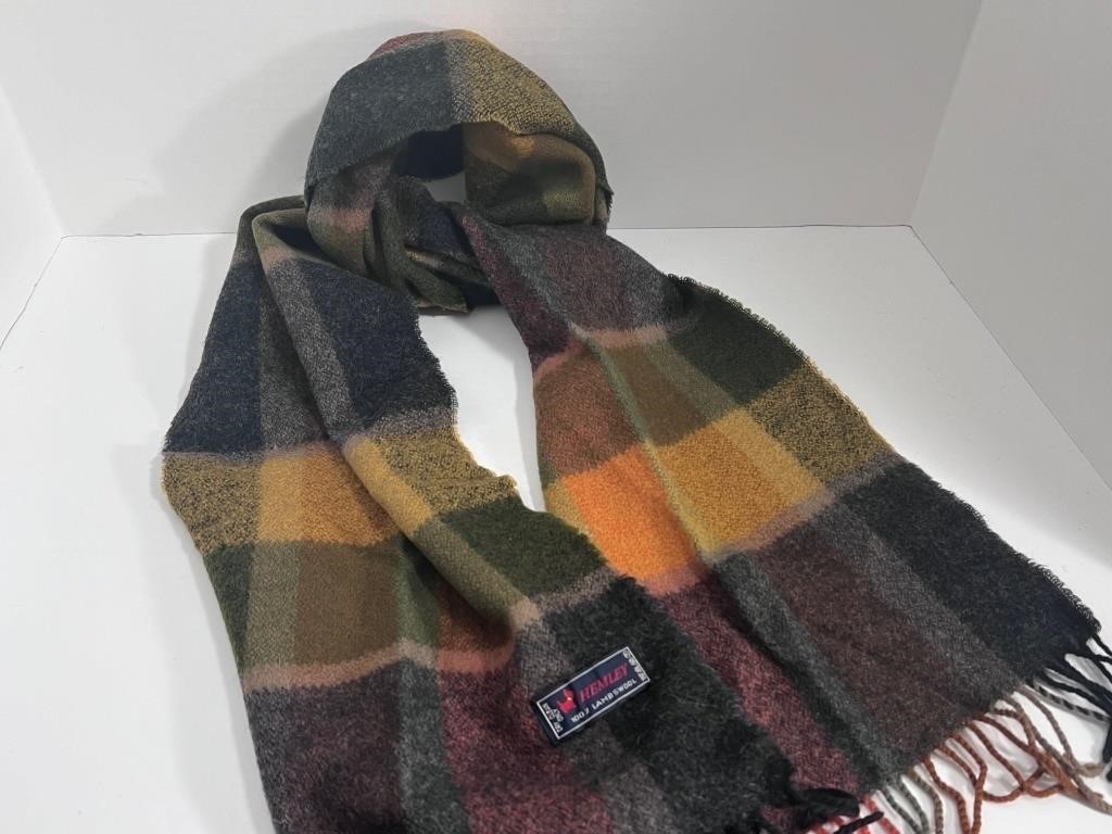 Hemley men's scarf 100% Lambs wool