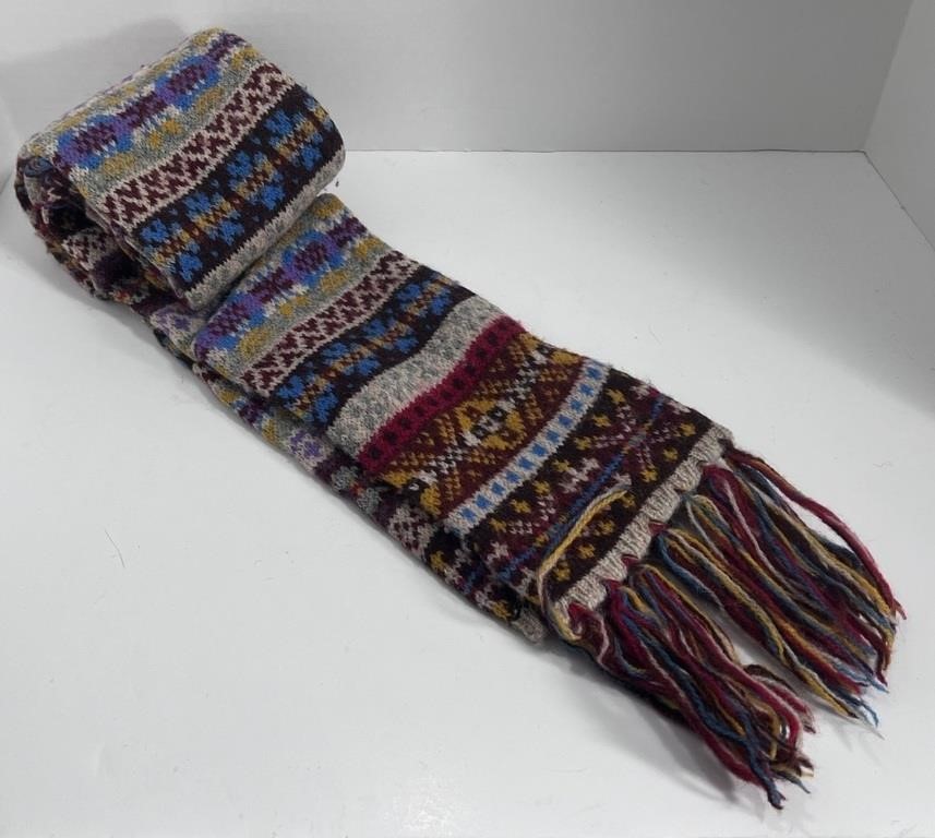 Jamieson's of Shetland 100% Wool Thick Scarf