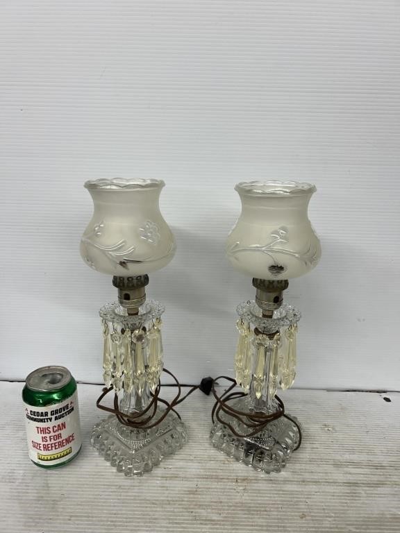 Set of 2 decorative plug in lamps need bulbs