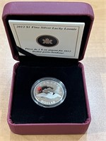 2012 Cdn Lucky Loonie Silver .9999