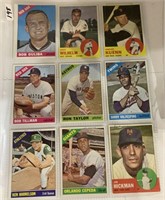 13- 1960’s baseball cards low grade