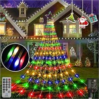 Christmas Waterfall Fairy Lights with Topper Star