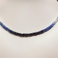 $2250 10K  10.18G Sapphire(10.95ct) Necklace