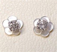 $1215 14K  0.56G Diamonds(0.22Ct) 2In1 Earrings
