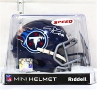 Autograph Ryan Tannehill Titans mini helmet w/ COA