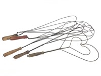 5 Primitive Wire Rug Beaters