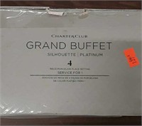 Charter club grand buffet silhouette 4 pc setting