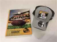 2020 Steelers Year Book and Hat