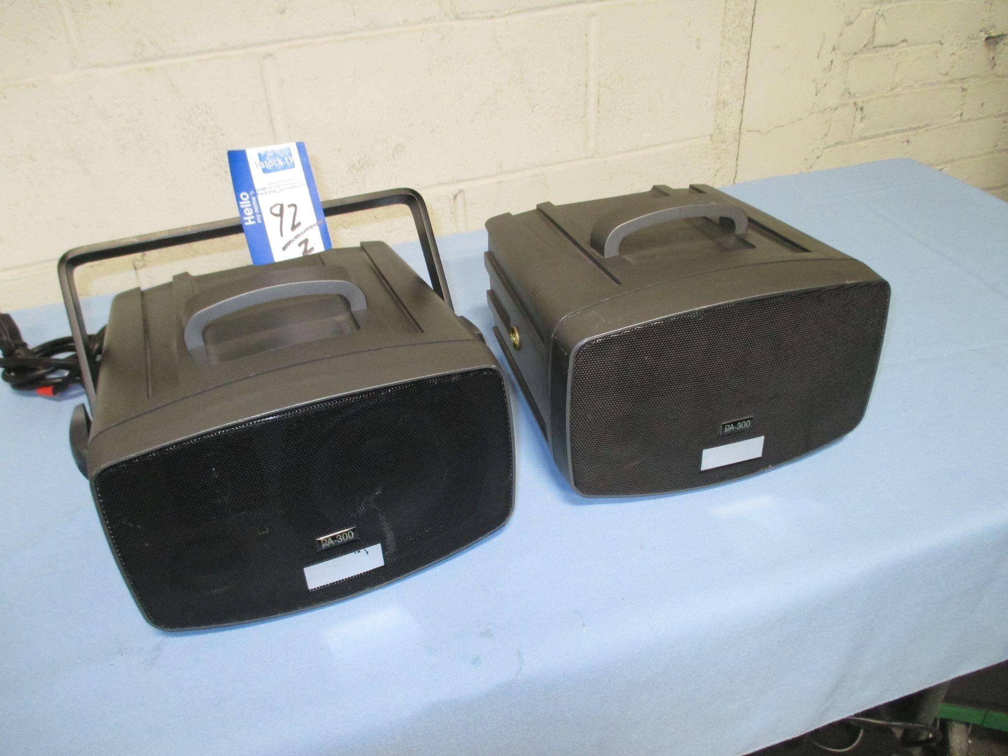 QTY 2  speakers CALIFONE PA-300 PRESENTATION PRO