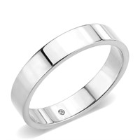 High Polished( No Plated) Stainless Steel Ring wit